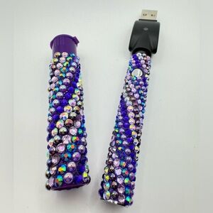 Rhinestone 510 Threaded Battery & Matching J-Case